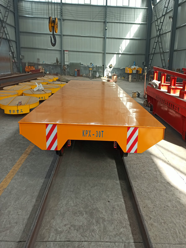 Batterie alimentate da 30 tonnellate e carrello di trasferimento ferroviario a molla