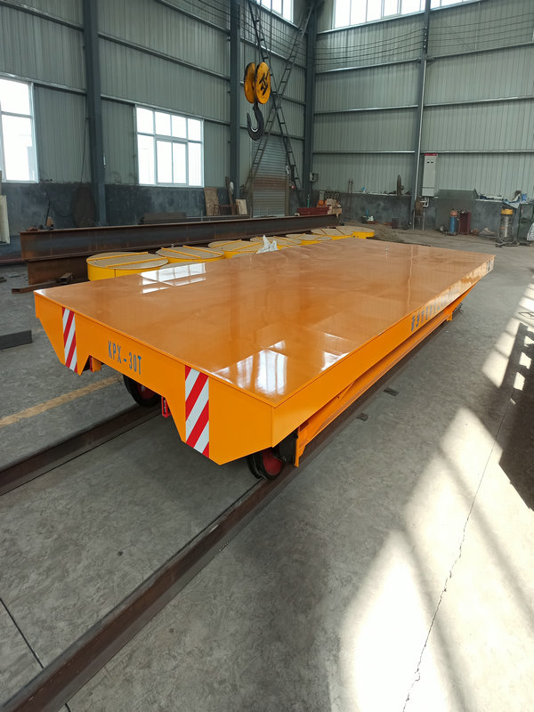 Batterie alimentate da 30 tonnellate e carrello di trasferimento ferroviario a molla
